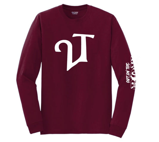 2T Long Sleeve- Maroon